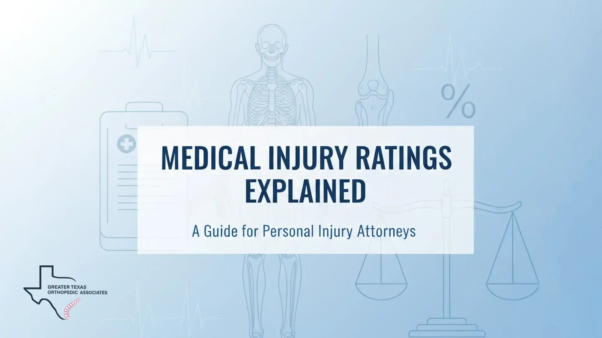 Medical Injury Ratings in Personal Injury Cases