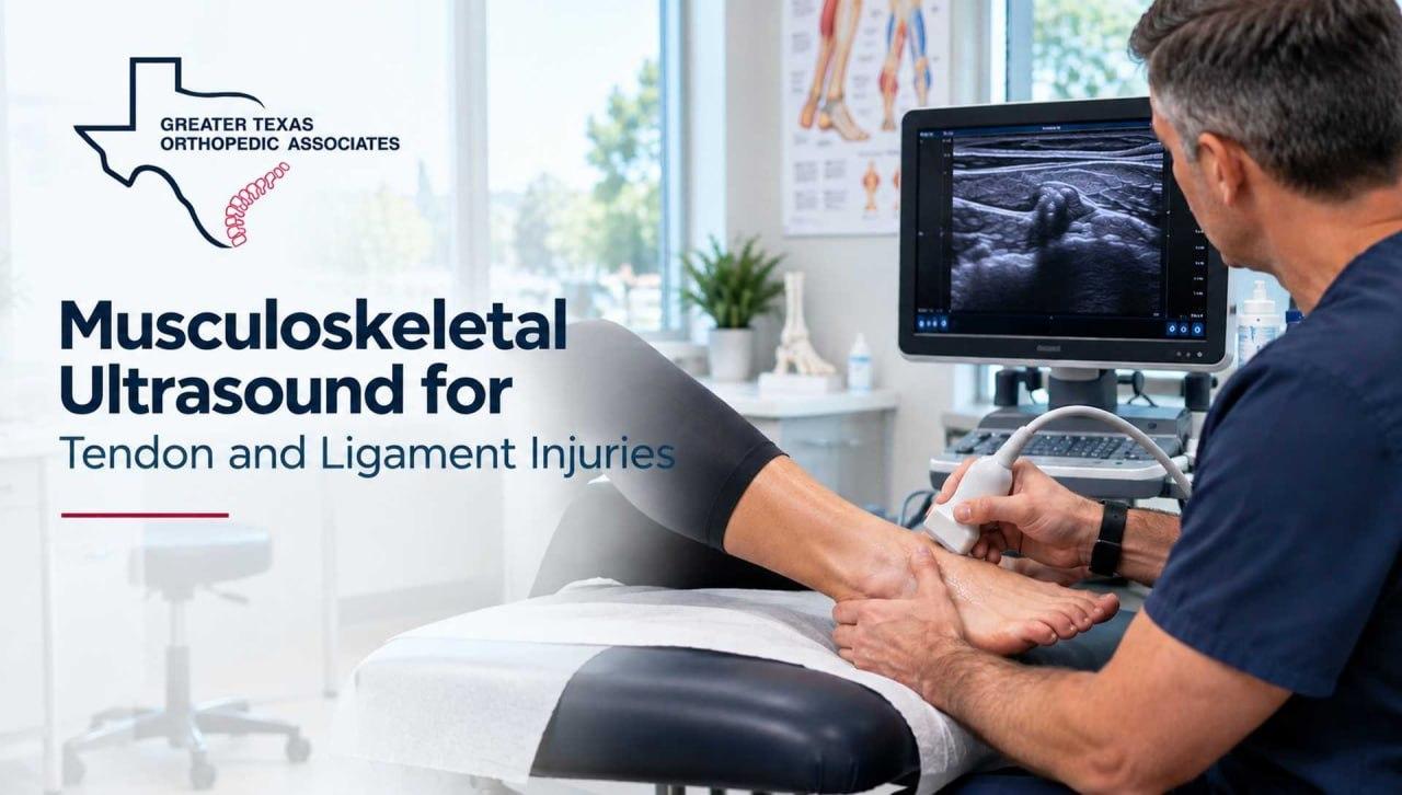 Musculoskeletal ultrasound examination of the ankle for tendon and ligament injuries.