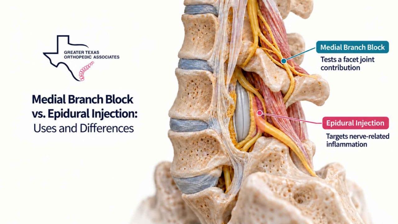 medial branch block vs epidural steroid injection comparison